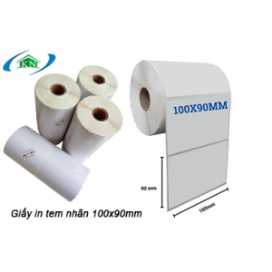 Giấy in mã vạch 1 tem 100x90 dài 50m