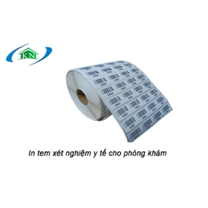 In tem barcode dán mẫu xét nghiệm y tế