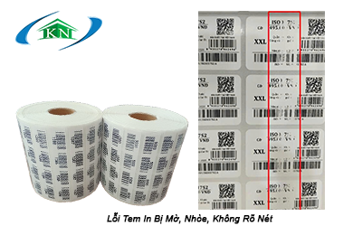 Lỗi Tem In Bị Mờ, Nhòe, Không Rõ Nét Trên Máy In Tem Nhãn