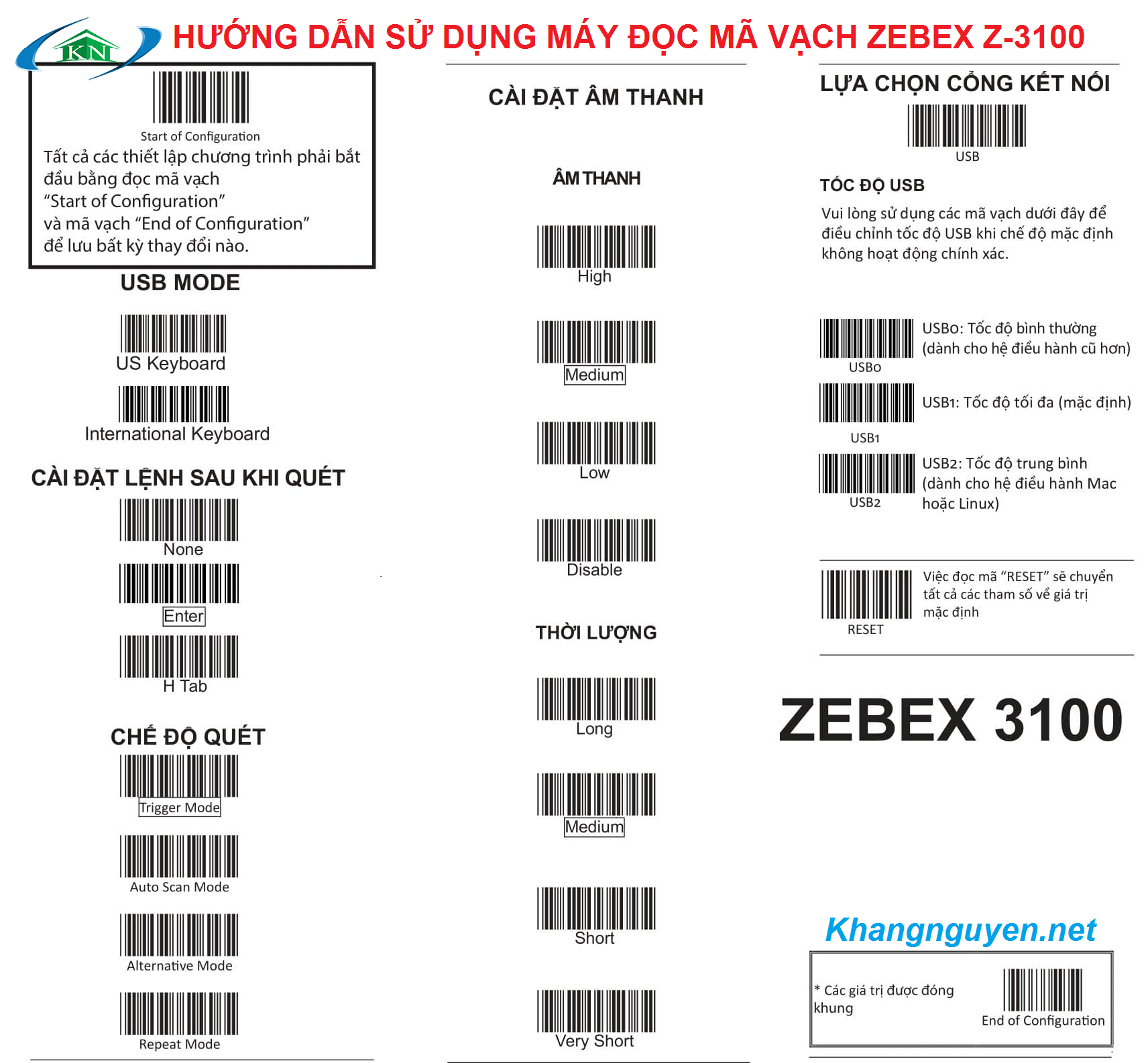 Review máy đọc mã vạch zebex Z3100 giá rẻ