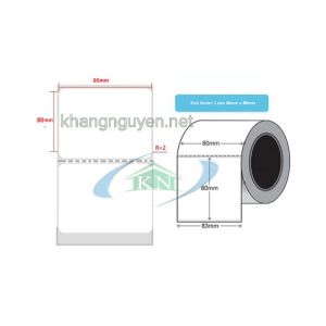 Giấy in tem GHN decal nhiệt 80x80 mm