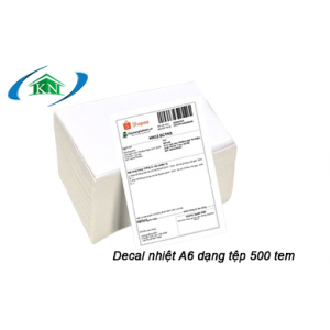 Giấy In Nhiệt A6 dạng tệp 500 tem