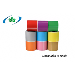 Giấy in nhiệt decal màu cho máy in nhiệt