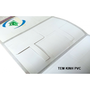 Tem kính mắt decal PVC