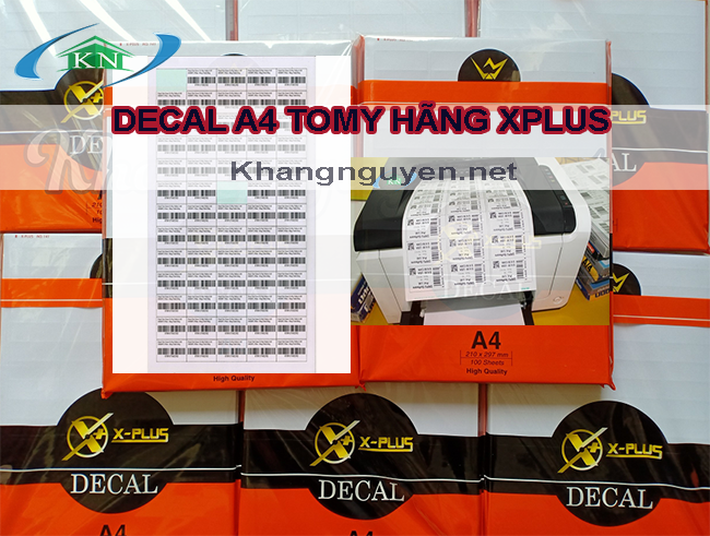 Mua Giấy in tem decal A4 Tomy hãng Xplus ở Hà Nội