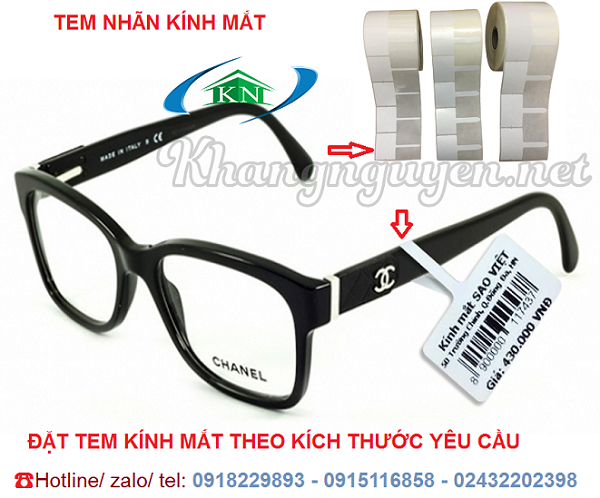 Đặt mua giấy in tem kính mắt ở Hà Nội