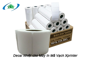 Giấy Decal Nhiệt cho Máy In Mã Vạch Xprinter