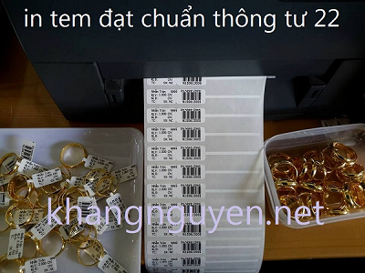 Dịch vụ in tem trang sức, in tem vàng bạc ở Hà Nội